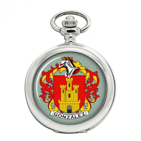 Gonzalez (Spain) Coat of Arms Pocket Watch