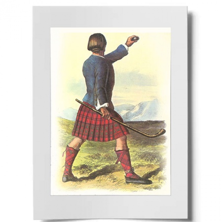 Grant (English Motto) Scottish Clansman Ready to Frame Print