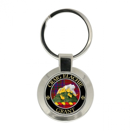 Grant (Gaelic Motto) Scottish Clan Crest Key Ring
