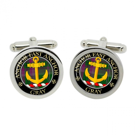 Gray Scottish Clan Crest Cufflinks