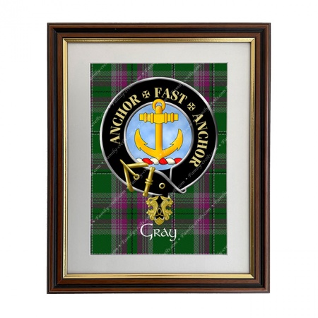Gray Scottish Clan Crest Framed Print