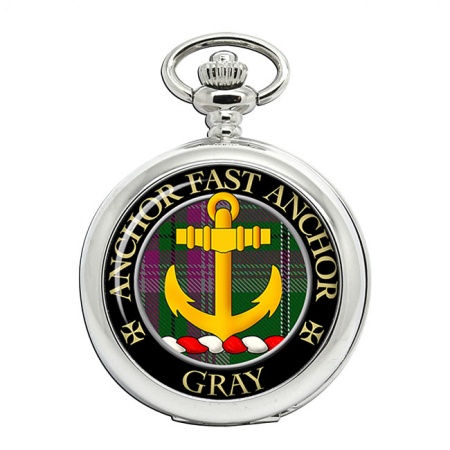 Gray Scottish Clan Crest Pocket Watch