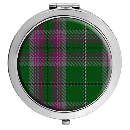 Gray Scottish Tartan Compact Mirror