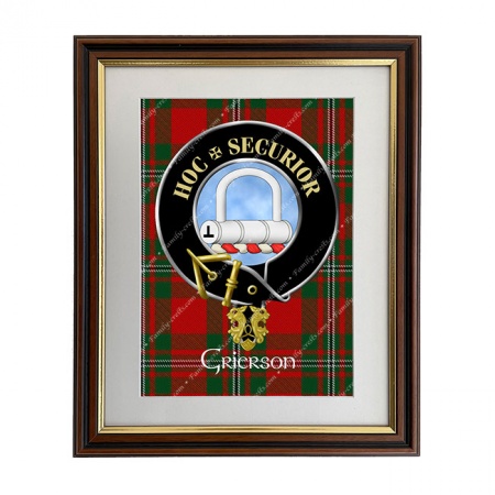 Grierson Scottish Clan Crest Framed Print