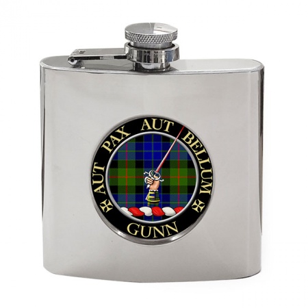 Gunn Scottish Clan Crest Hip Flask