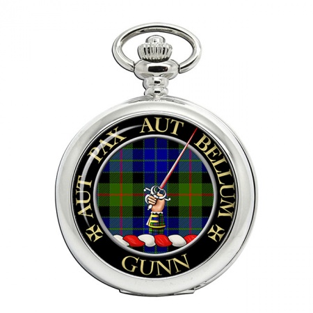 Gunn Scottish Clan Crest Pocket Watch