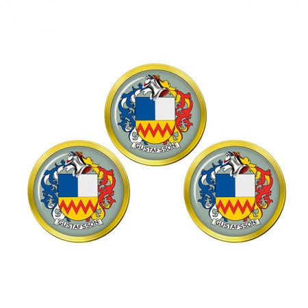 Gustafsson (Sweden) Coat of Arms Golf Ball Markers