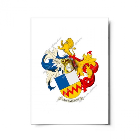 Gustafsson (Sweden) Coat of Arms Print