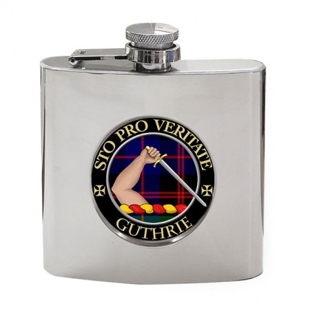 Guthrie Scottish Clan Crest Hip Flask