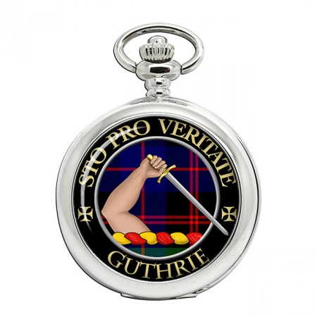 Guthrie Scottish Clan Crest Pocket Watch