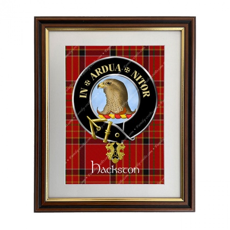 Hackston Scottish Clan Crest Framed Print