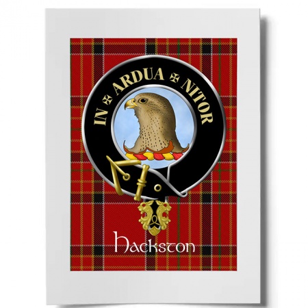 Hackston Scottish Clan Crest Ready to Frame Print