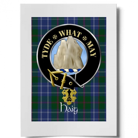 Haig Scottish Clan Crest Ready to Frame Print