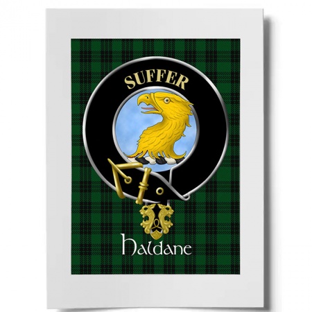 Haldane Scottish Clan Crest Ready to Frame Print