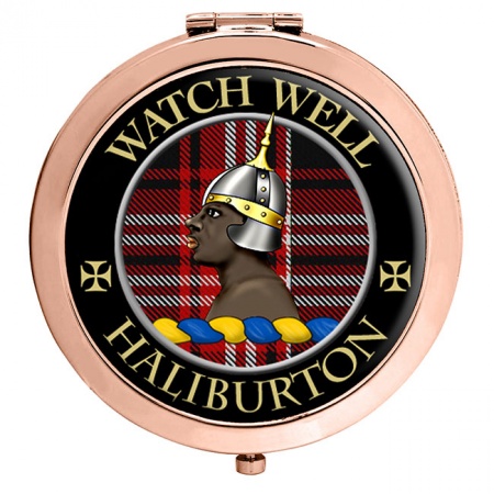 Haliburton Scottish Clan Crest Compact Mirror