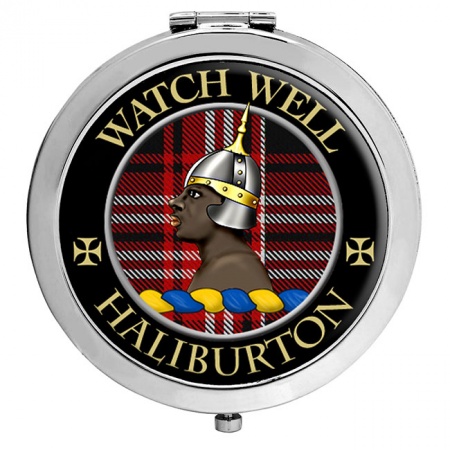 Haliburton Scottish Clan Crest Compact Mirror