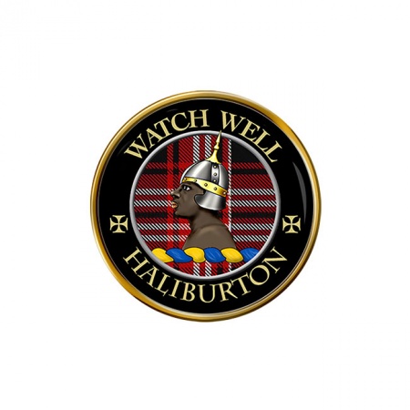 Haliburton Scottish Clan Crest Pin Badge