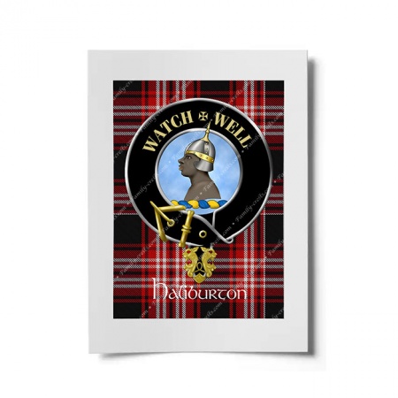 Haliburton Scottish Clan Crest Ready to Frame Print