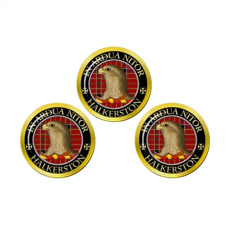 Halkerston Scottish Clan Crest Golf Ball Markers