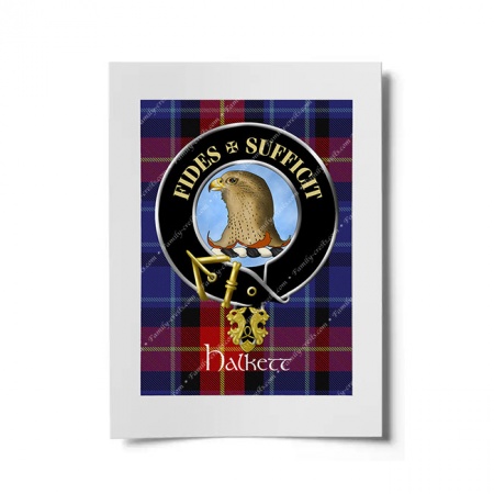 Halkett Scottish Clan Crest Ready to Frame Print