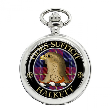 Halkett Scottish Clan Crest Pocket Watch