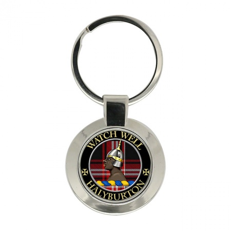 Halyburton Scottish Clan Crest Key Ring