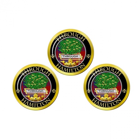 Hamilton Scottish Clan Crest Golf Ball Markers