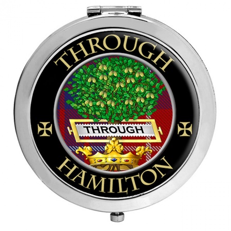 Hamilton Scottish Clan Crest Compact Mirror