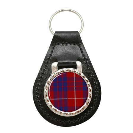 Hamilton Scottish Tartan Leather Key Fob