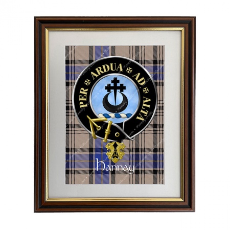 Hannay Scottish Clan Crest Framed Print