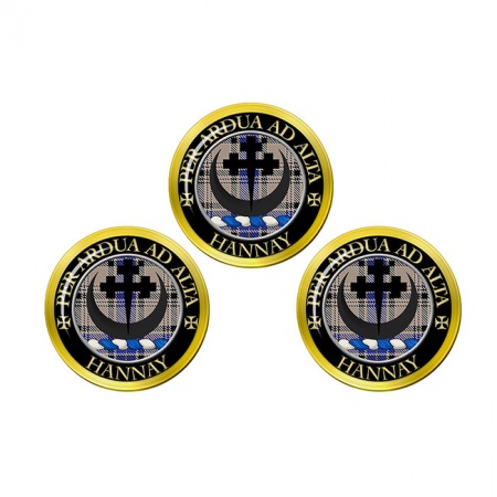 Hannay Scottish Clan Crest Golf Ball Markers