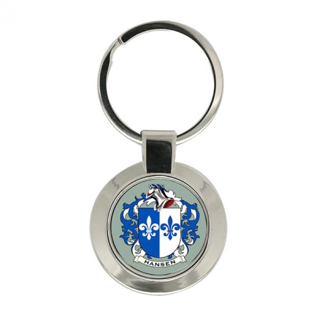 Hansen (Denmark) Coat of Arms Key Ring