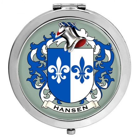 Hansen (Denmark) Coat of Arms Compact Mirror