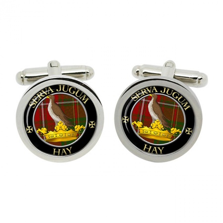 Hay Scottish Clan Crest Cufflinks