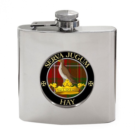 Hay Scottish Clan Crest Hip Flask
