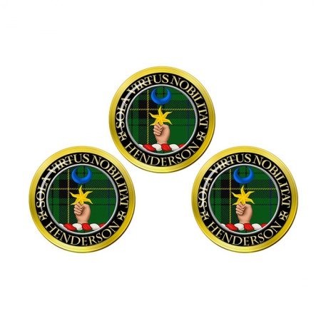 Henderson Scottish Clan Crest Golf Ball Markers