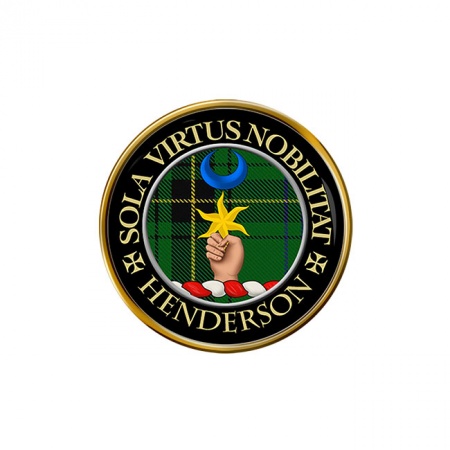 Henderson Scottish Clan Crest Pin Badge