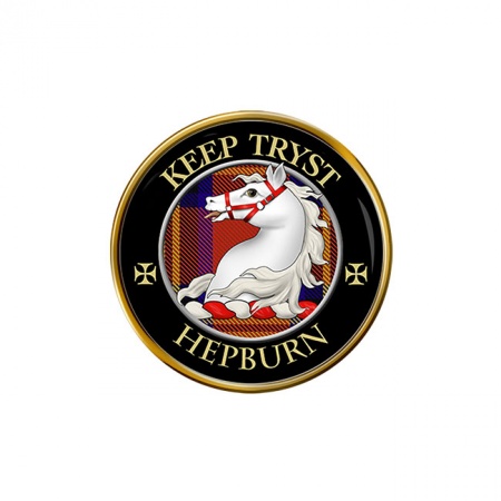 Hepburn Scottish Clan Crest Pin Badge
