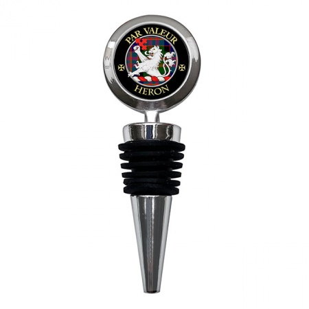 Heron Scottish Clan Crest Bottle Stopper