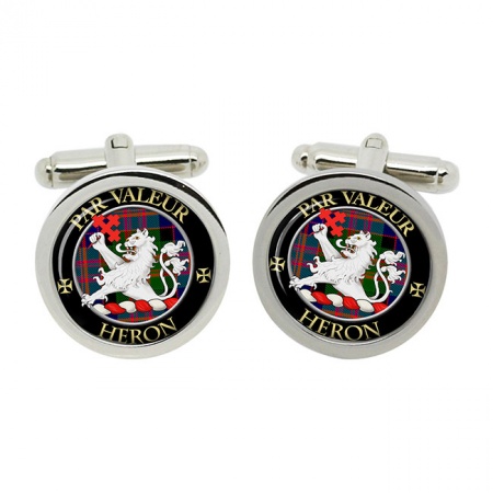 Heron Scottish Clan Crest Cufflinks