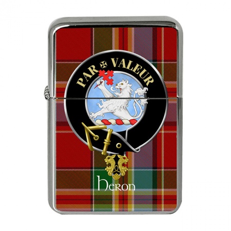 Heron Scottish Clan Crest Flip Top Lighter
