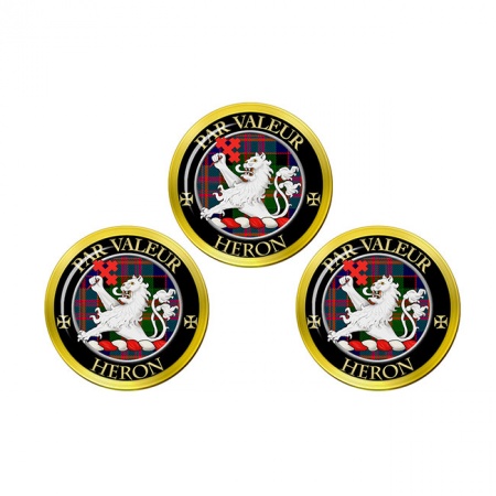 Heron Scottish Clan Crest Golf Ball Markers