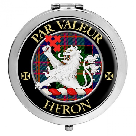 Heron Scottish Clan Crest Compact Mirror