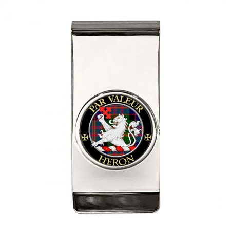 Heron Scottish Clan Crest Money Clip