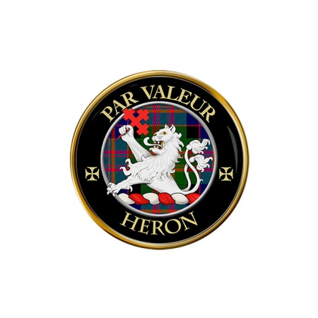 Heron Scottish Clan Crest Pin Badge