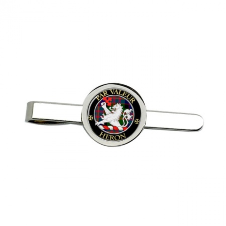 Heron Scottish Clan Crest Tie Clip