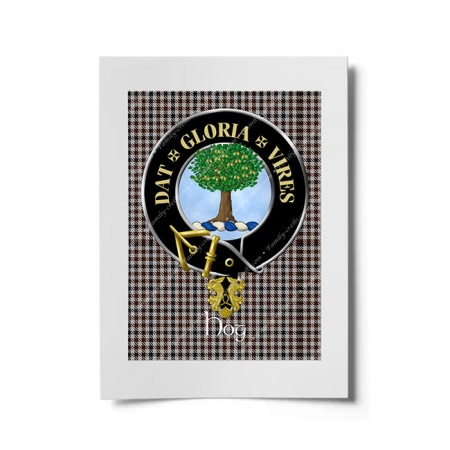 Hog Scottish Clan Crest Ready to Frame Print