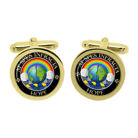 Hope Scottish Clan Crest Cufflinks