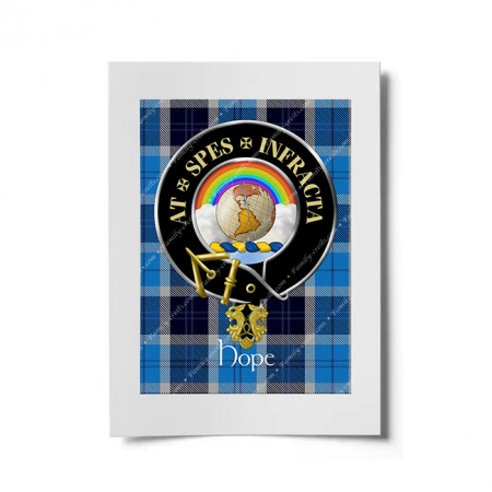 Hope Scottish Clan Crest Ready to Frame Print
