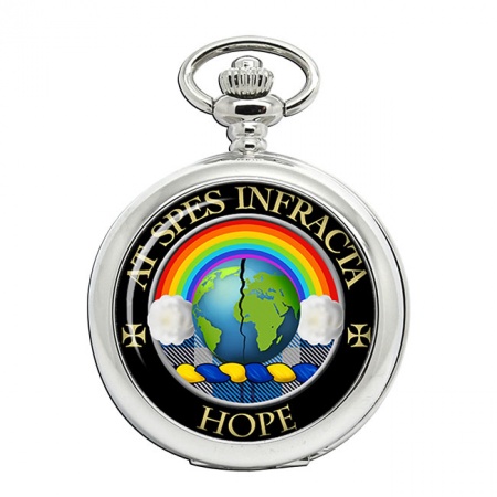 Hope Scottish Clan Crest Pocket Watch